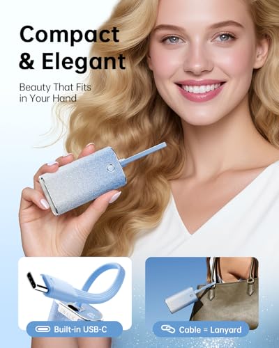 Sparkly 10000mAh Portable Charger (ShinyBlue 22.5W)