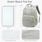 Diaper Bag Backpack (Grey)