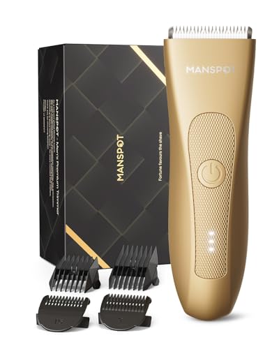 Manscape Groin & Body Hair Trimmer for Men (Gold)