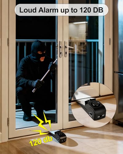 2 Pack Door Stop Alarm (2 Pack / Black)