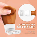 Travel Bottles for Toiletries 3oz (4Packs / Apricot)