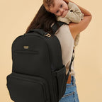 New Classic Diaper Bag Backpack with 15 Pockets (Black)