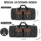 Canvas Duffle Bag for Men (Black / Large-50L)