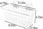 2 Set LeleCAT Hanging Wall Basket Organizer, Over the Cabinet Door Adhesive - Image 2