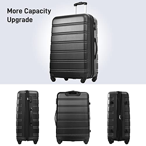 3 Piece Luggage Set (3-piece Set(20/24/28) / Black-2)