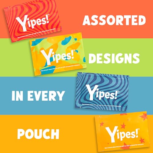 Yipes! Kids Face and Hand Wipes (1 Count (Pack of 48))