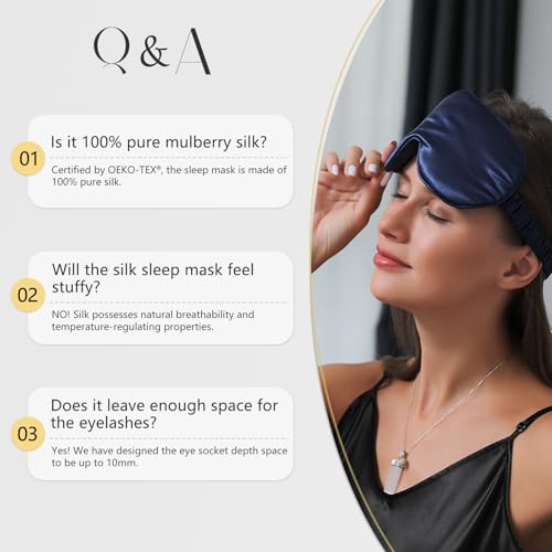 Adjustable 22 Momme 100% Pure Mulberry Silk Sleep Mask (Leopard - Pink/Purple / 1 Count (Pack of 1))