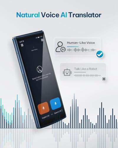 AI Language Translator Device (Blue)