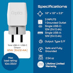 European Plug Adapters Combo (paper white)
