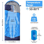 Camping Sleeping Bag (Blue)
