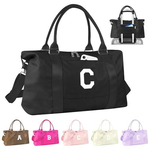 Dance Gym Duffel Bag Gifts for Girls Teen (Black / C)