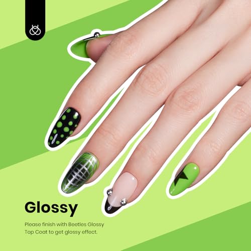 Beetles Green Gel Nail Polish (H - Creme Green | Brat girl)