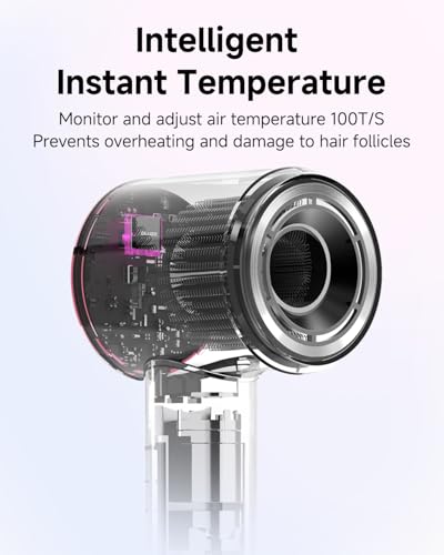 Hair Dryer with Diffuser for Curly Hair (Pink)