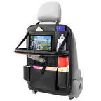 Leather Car Backseat Organizer with Tablet Holder