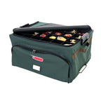 Green Christmas Ornament Storage Box with Dividers (72 Ornaments)