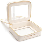 Aveniee Clear Makeup Bags, Double Layer Cosmetic Case - Image 4