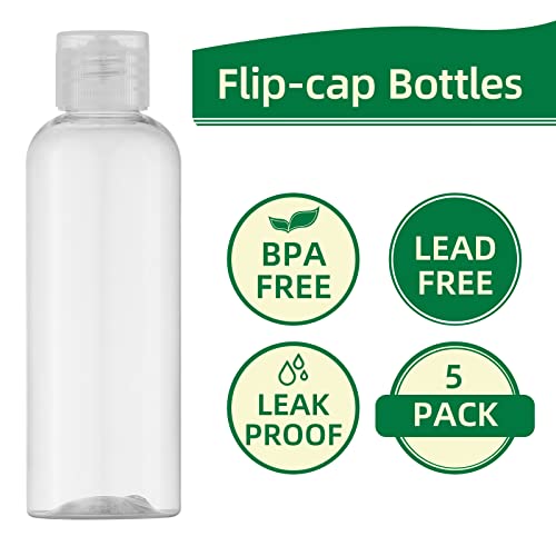 3.4 oz Travel Bottles for Toiletries (Clear1)