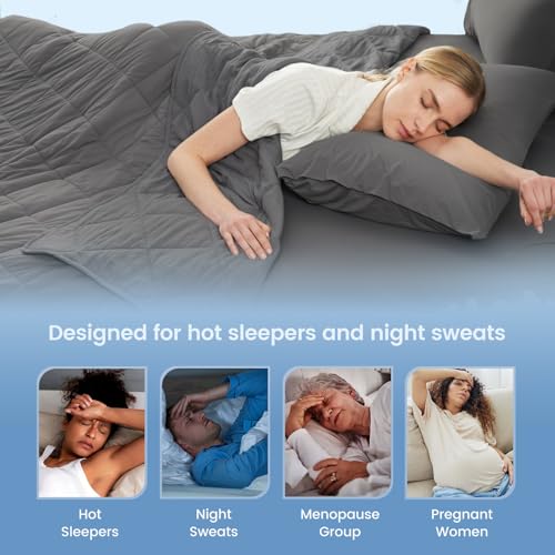 Cooling Blanket for Hot Sleepers King Size (Charcoal Grey / King (108" x 90"))