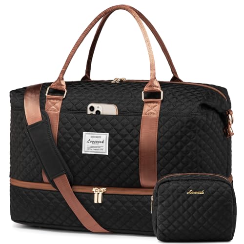 Travel Duffle Bag (Black&Brown-L / Extra Large-2 Pcs)