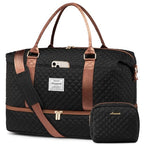Travel Duffle Bag (Black&Brown-L / Extra Large-2 Pcs)