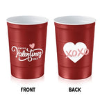 16 oz. Reusable Party Cups (Valentine Red / 12 Count)