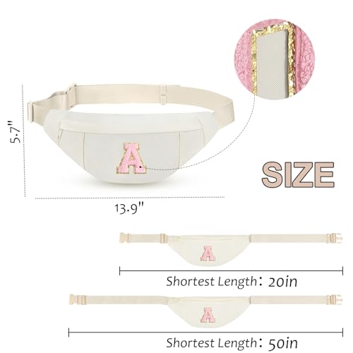 Personalized Birthday Gifts for Women Christmas Gifts for Women Gifts Trendy Stuff Initial Fanny Pack Crossbody Belt Bag Gifts for Friends Her Cute Graduation Gifts