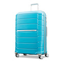 Freeform Large Checked Luggage with Dual 360° Spinner Wheels (Checked-Large Spinner / Ocean Blue)