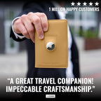 Passport Wallet with Holder for AirTag (Driftwood)