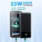 Portable Charger Power Bank for iPhone with Built (Black)