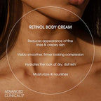 Advanced Firming Retinol Body Lotion + Retinol Eye Cream Face Moisturizer With Peptides Anti Aging 2pc Skincare Set For Women & Men (Retinol Eye Cream + Body Cream Set / 2 Piece Set)