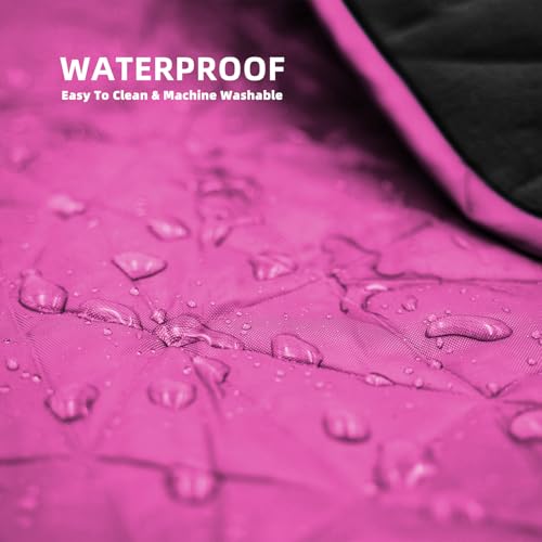 Large Waterproof Outdoor Blanket Thick Fleece 80" x 58" (Rose Purple-b)