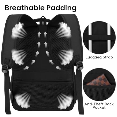 Backpack for Men (Black / 17.3 Inch)