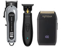 3-in-1 Barber Bundle | Pro Clipper Lite, DLC T-Shaper Trimmer & Crunch Foil Shaver | Professional Beard Trimmer Men’s Hair Clipper Kit | Black Lite Bundle (Black Lite Bundle)
