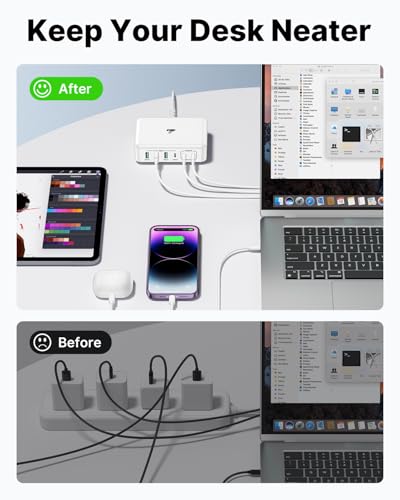 165W USB C Charger Block (White)