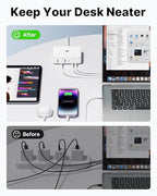 165W USB C Charger Block (White)