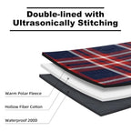 Large Waterproof Outdoor Blanket Thick Fleece 80" x 58" (Red Check)