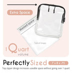 TSA Approved Toiletry Bag (Black with Handle)