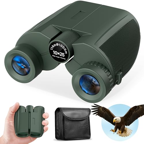 10x25 Binoculars (Military Green)
