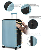 Travelkin Clear Luggage Cover For Suitcase (Clear luggage cover / 2. Small)