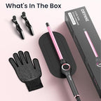 1 2 Inch Curling Wand for Long Hair (1/2" Pink&Black)
