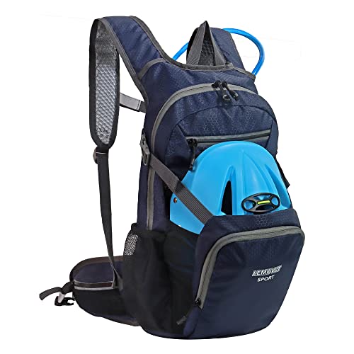 Hiking Daypack 15L Waterproof Lightweight Backpack (Navy)