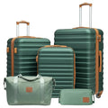 Luggage Set Hardside Suitcase (5 piece set / Dark Green)