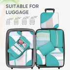 Packing Cubes for Travel (16 Turquoise)