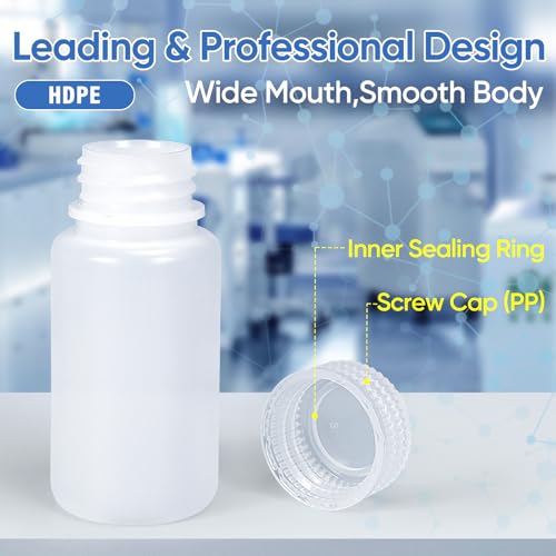 2 oz Small Plastic Bottles with Caps (Translucent / 2 oz)