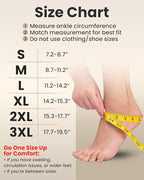 Ankle Compression Sleeve (Beige / 15-20mmHg / 1 Pair / XX-Large)