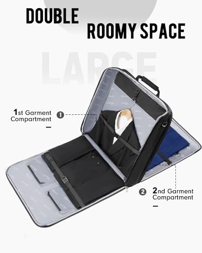 Garment Bags for Travel (Black)