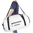 Waterproof Duffle Bag 80L Travel Duffel Dry Bag for Kayaking (White / 80L)