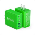2 Pack 60W USB C Fast Charger Block (Green)
