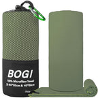 Microfiber Travel Sports Towel (Army Green / S:16''x32''(2 Pcs))