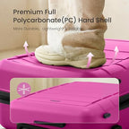 G Series Luggage set 3pcs (Megenta / 3-Piece Set (20/24/28in))